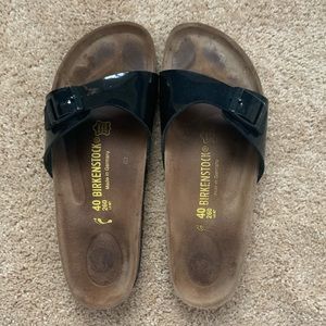 Birkenstock Madrid Black Patent Leather